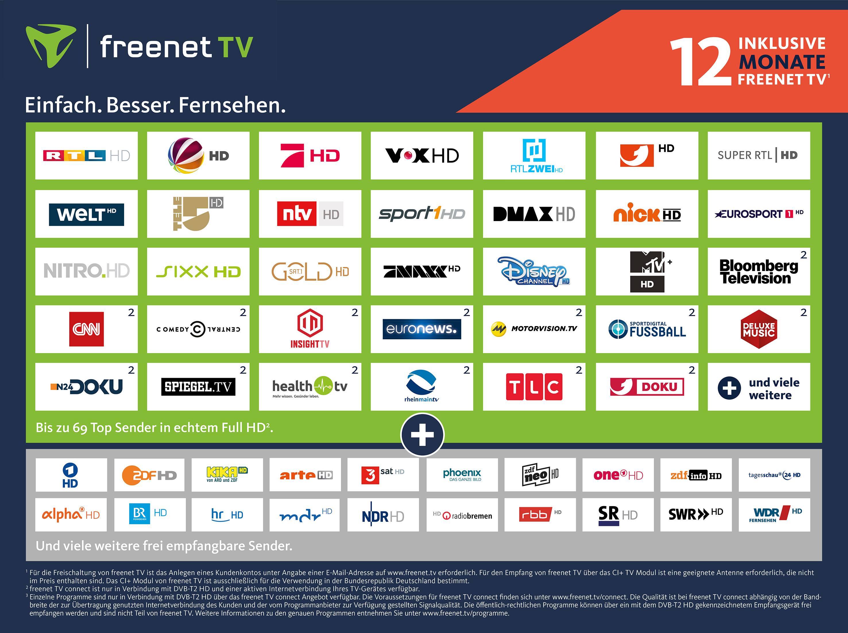 Freenet TV CI+ Modul 12 Mon. DVB-T2