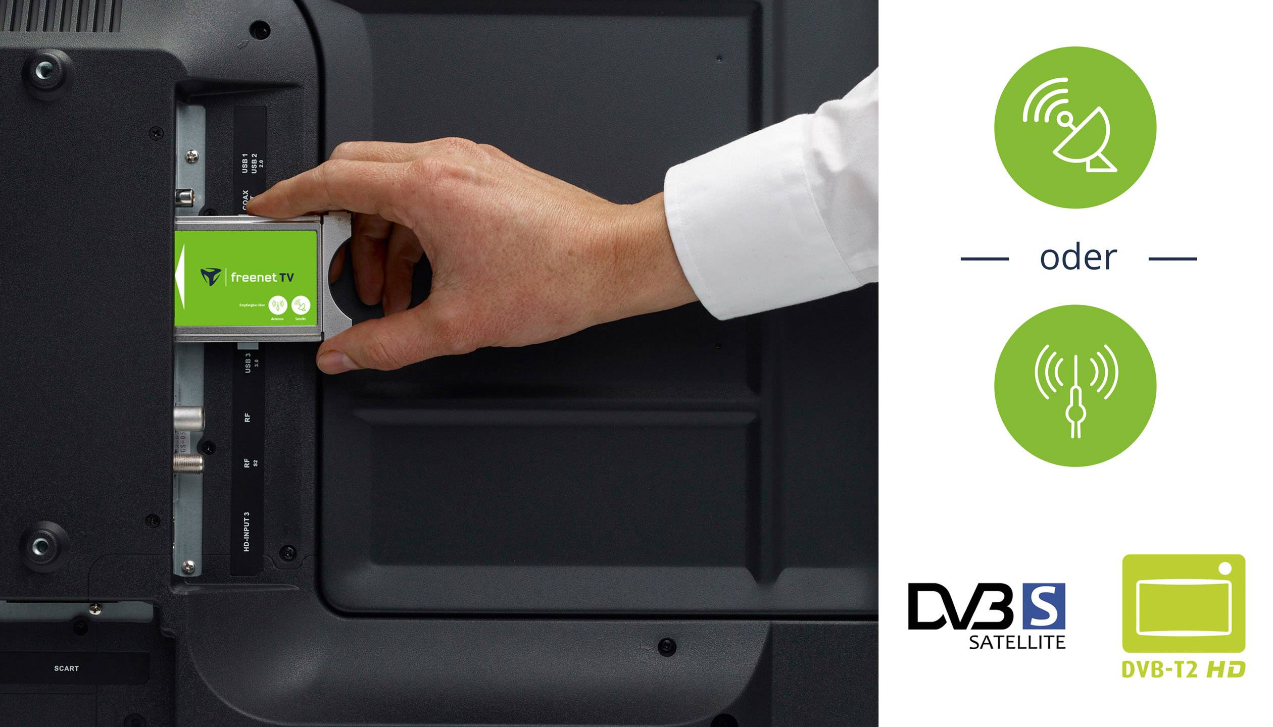 freenet TV CI+ Modul 6 Mon. DVB-T2, SAT inkl. 6 Monate maxdome