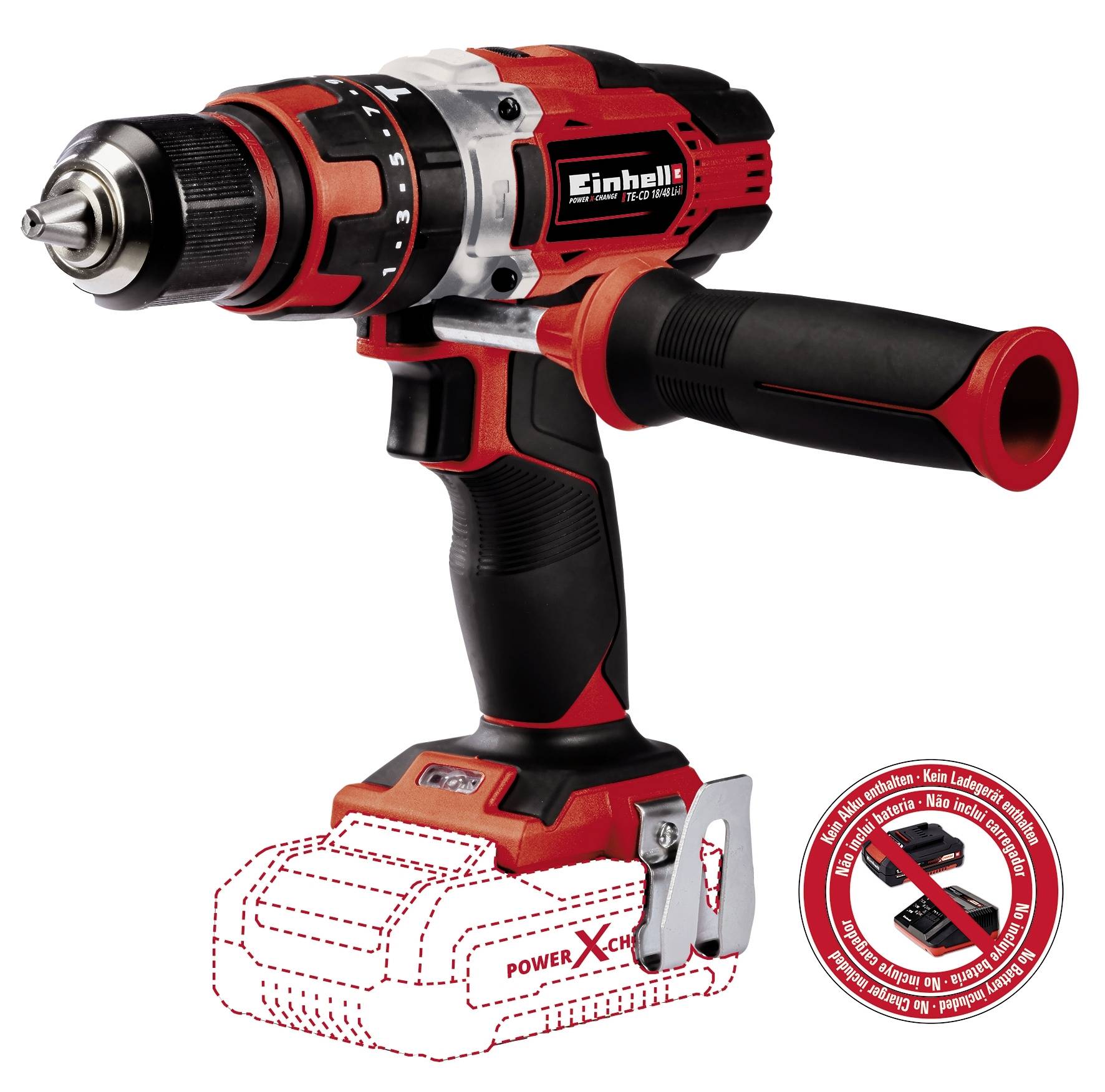 Einhell Power X-Change TE-CD 18/48 Li-i-Solo 2-Gang-Akku-Schlagbohrschrauber ohne Akku