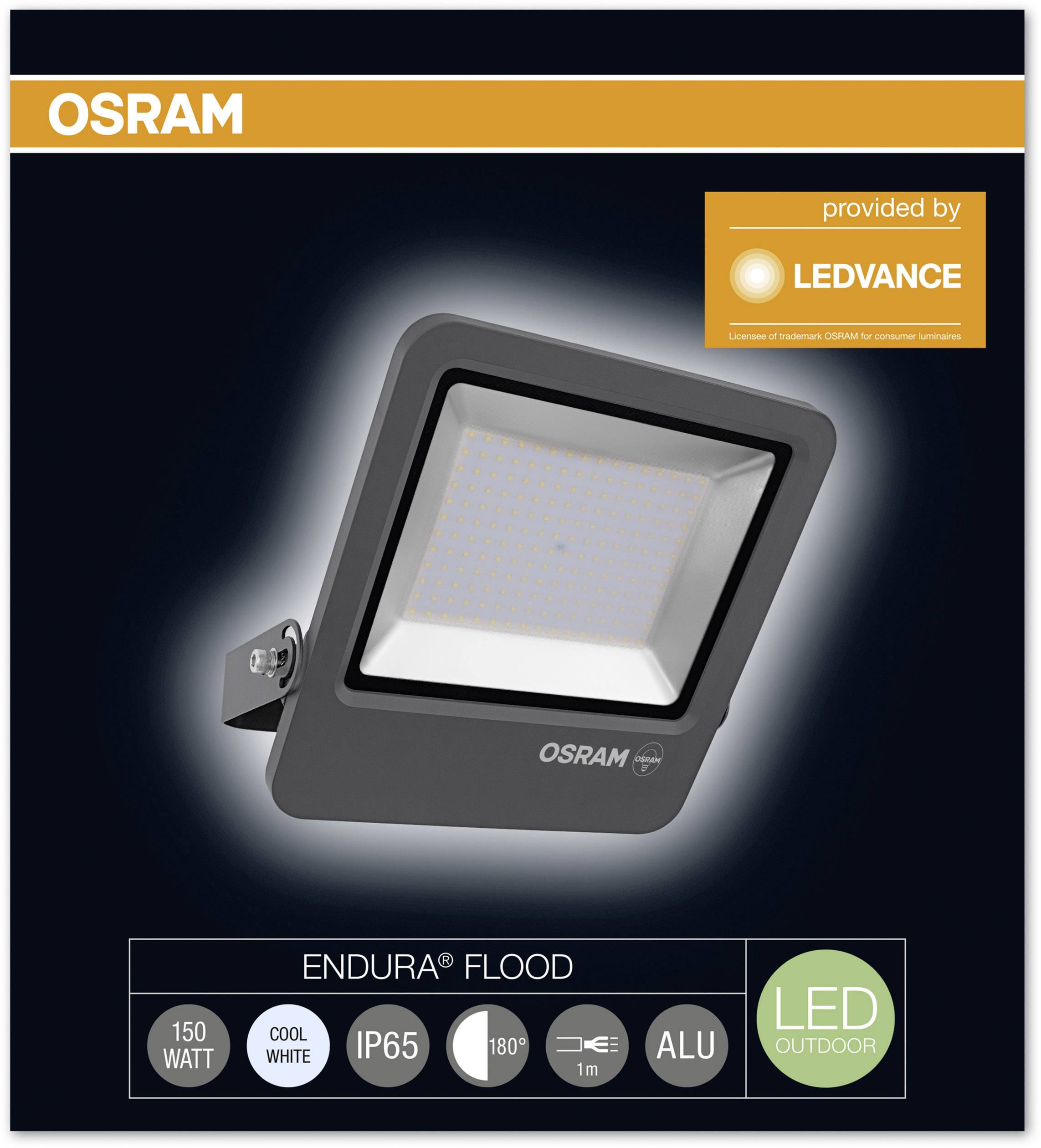 LEDVANCE ENDURA® FLOOD Cool White L 4058075206823 LED-Außenstrahler 150 W