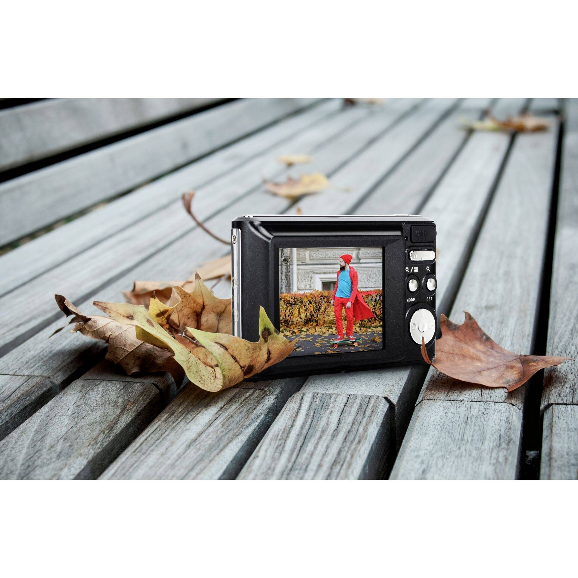 AgfaPhoto DC5200 Digitalkamera 21 Megapixel Opt. Zoom: 0 x Schwarz, Silber Integrierter Akku, mit eingebautem Blitz