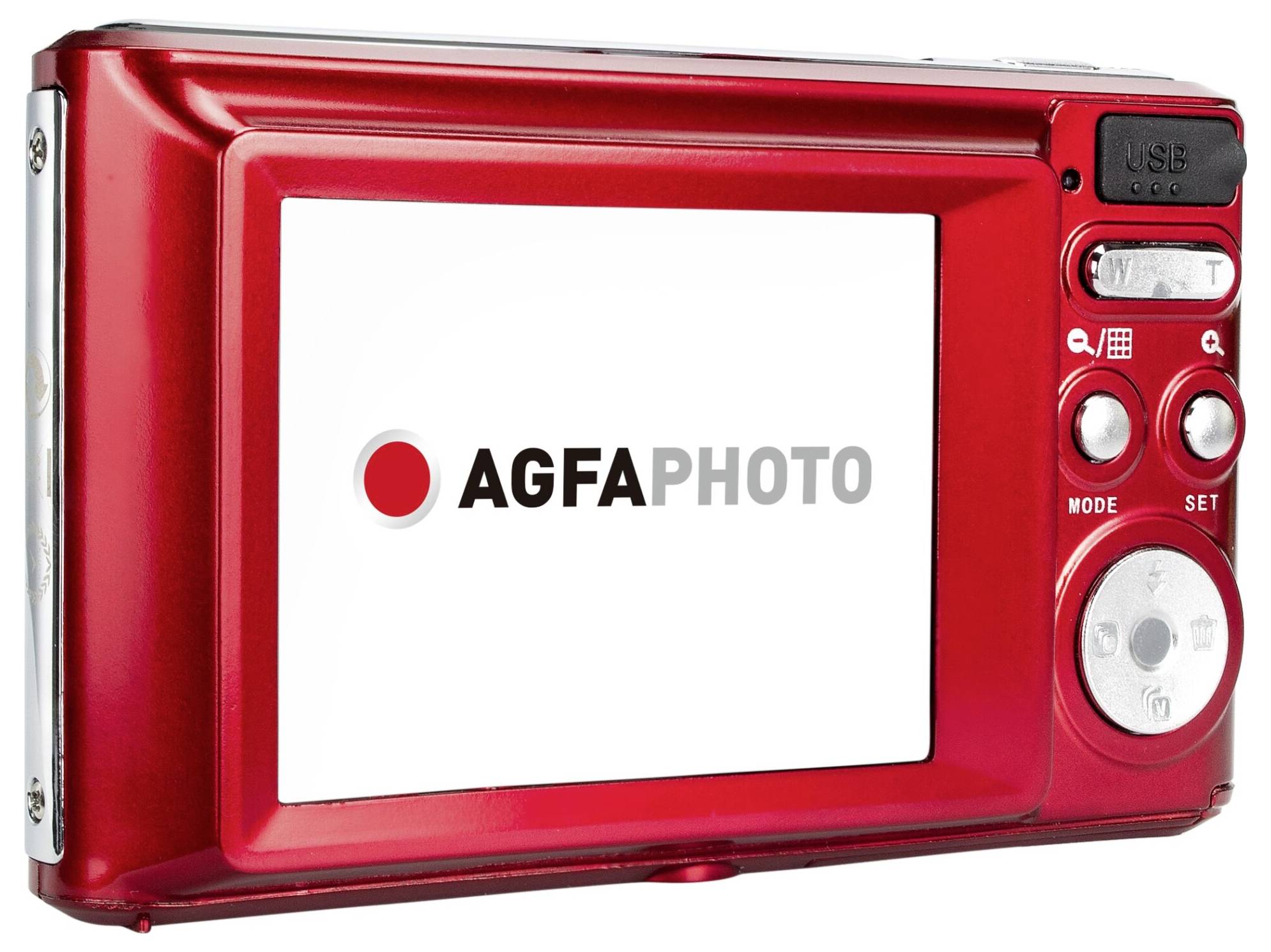 AgfaPhoto DC5200 Digitalkamera 21 Megapixel Opt. Zoom: 0 x Rot, Silber Integrierter Akku, mit eingebautem Blitz