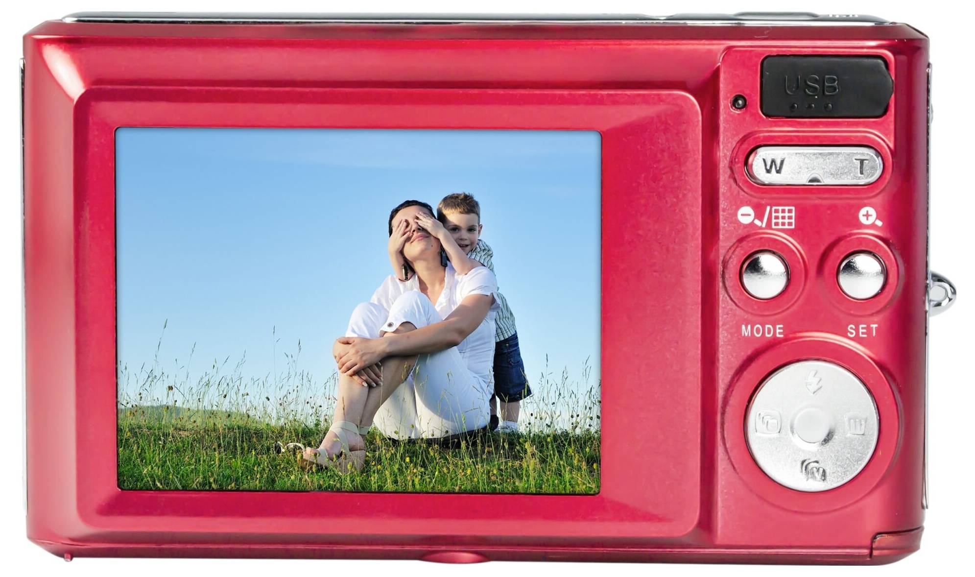 AgfaPhoto DC5200 Digitalkamera 21 Megapixel Opt. Zoom: 0 x Rot, Silber Integrierter Akku, mit eingebautem Blitz