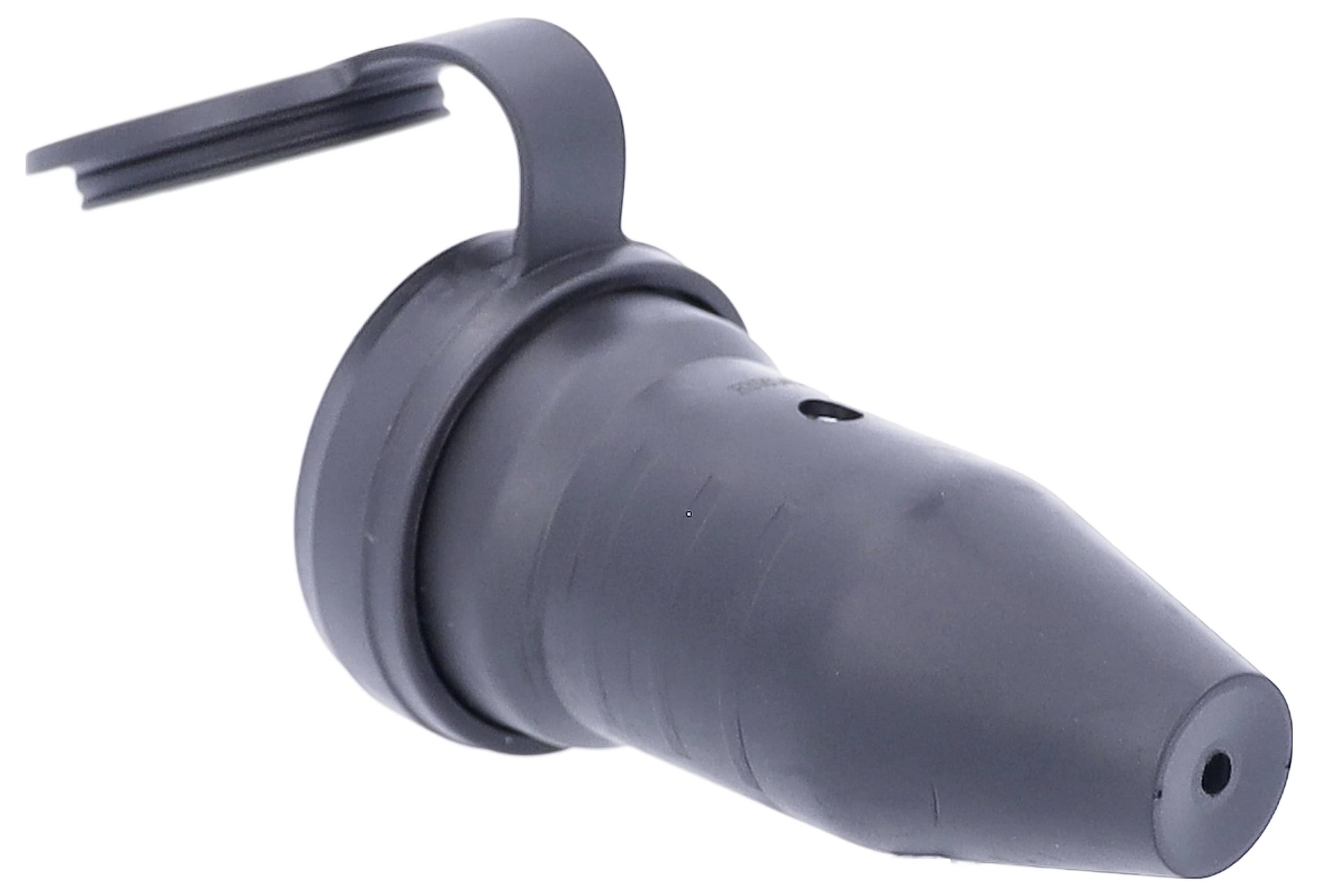 AS Schwabe 60417 Schutzkontaktkupplung Vollgummi 230V Schwarz IP44