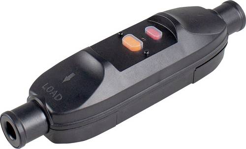 AS Schwabe 45221 Personenschutz-Zwischenstecker PRCD 230 V Schwarz IP66