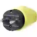 AS Schwabe 62403 Schutzkontaktstecker Gummi 230V Gelb IP44 AS Schwabe 62403 Schutzkontaktstecker Gummi 230V Gelb IP44