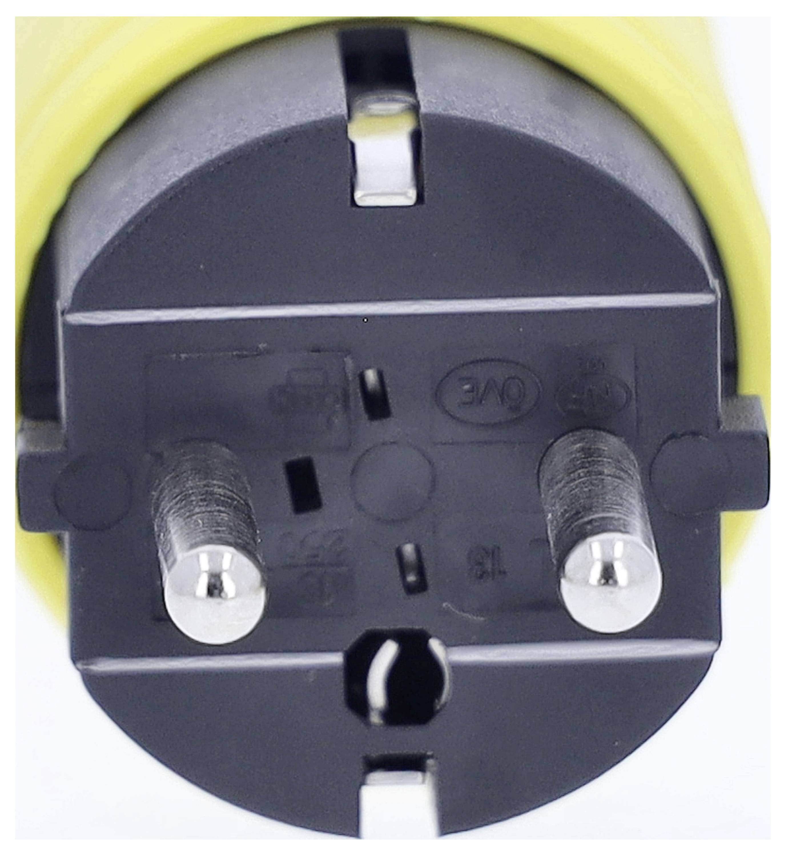 AS Schwabe 62403 Schutzkontaktstecker Gummi 230V Gelb IP44