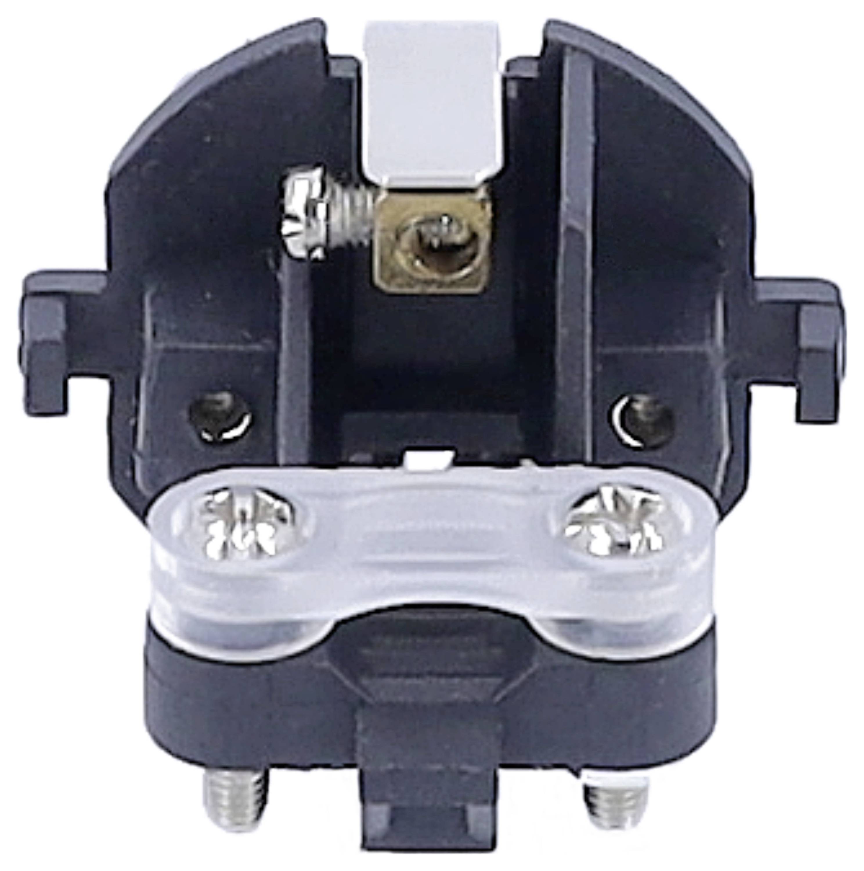 AS Schwabe 62222 Schutzkontaktstecker PVC 230 V Schwarz