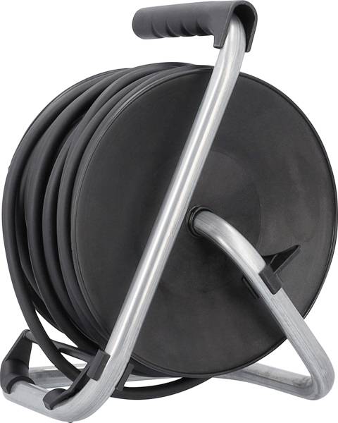 AS Schwabe 10133 Kabeltrommel 33.00m Schwarz Schutzkontakt-Stecker