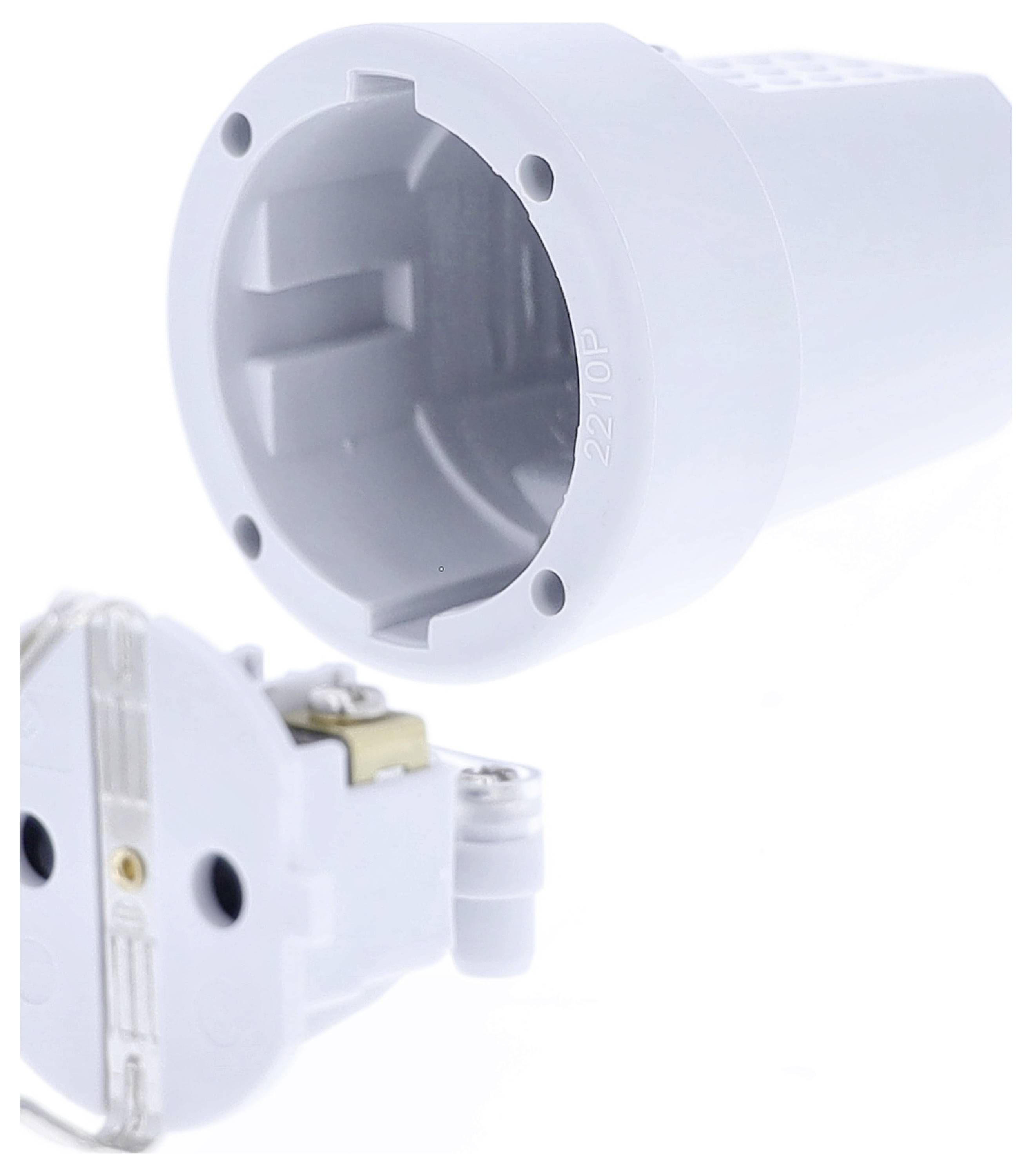 AS Schwabe 62223 Schutzkontaktkupplung PVC 230 V Grau IP20