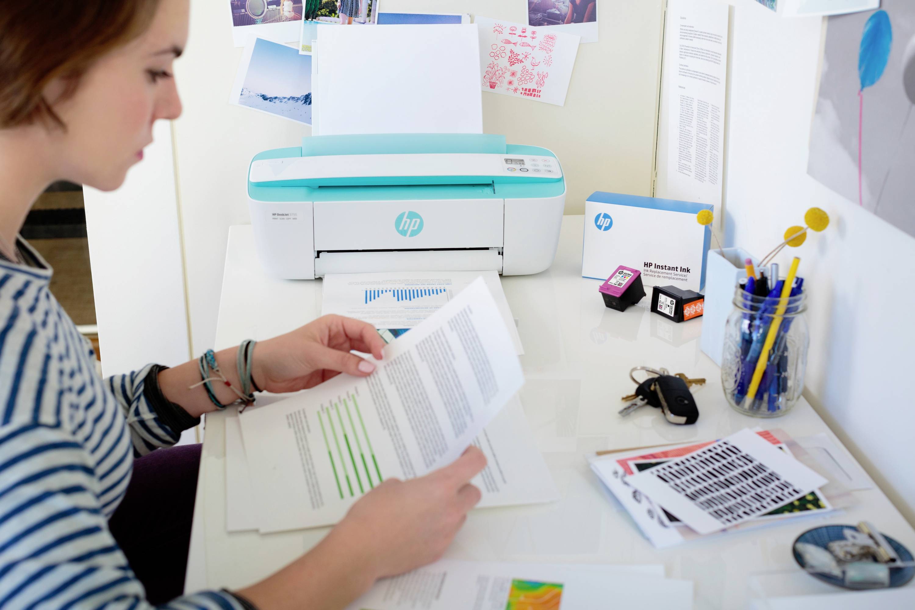 HP Deskjet 3760 All-in-One Multifunktionsdrucker A4 HP Instant Ink, WLAN, ADF