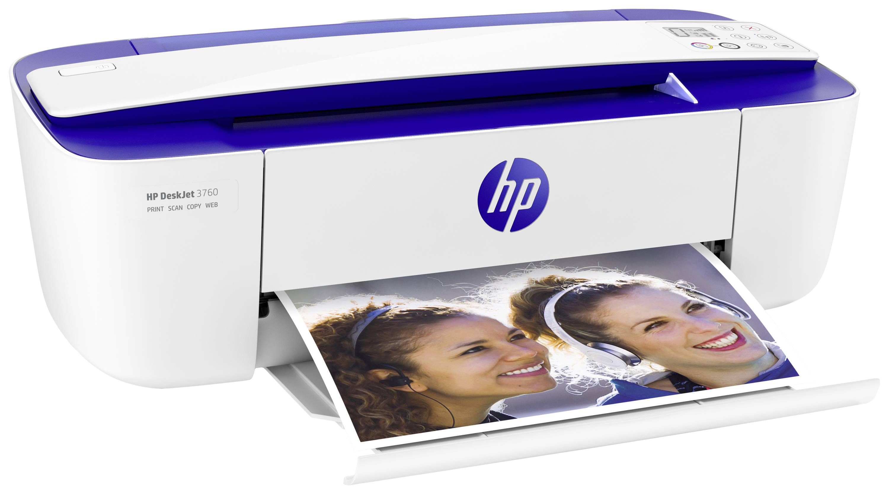 HP Deskjet 3760 All-in-One Farb Tintenstrahl Multifunktionsdrucker A4 Instant Ink, WLAN, ADF
