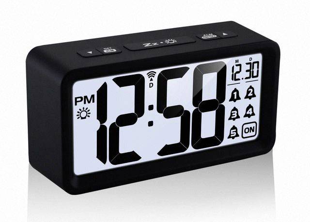 Techno Line WT496 Funk Wecker Schwarz Alarmzeiten 5