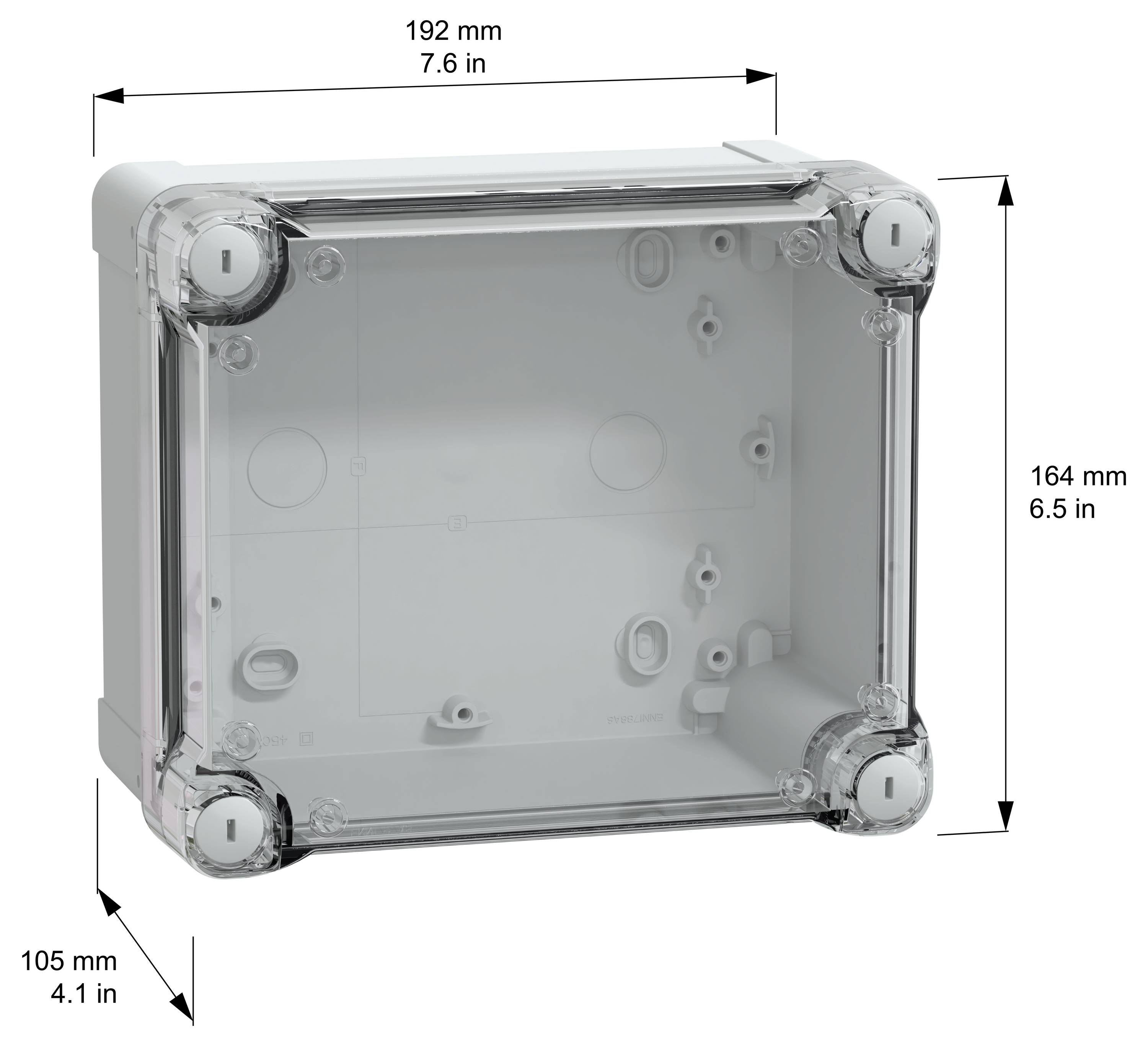 Schneider Electric PanelSeT TBS NSYTBS191610HT Wand-Gehäuse 164 x 192 x 105 ABS Lichtgrau (RAL 7035) 1St.