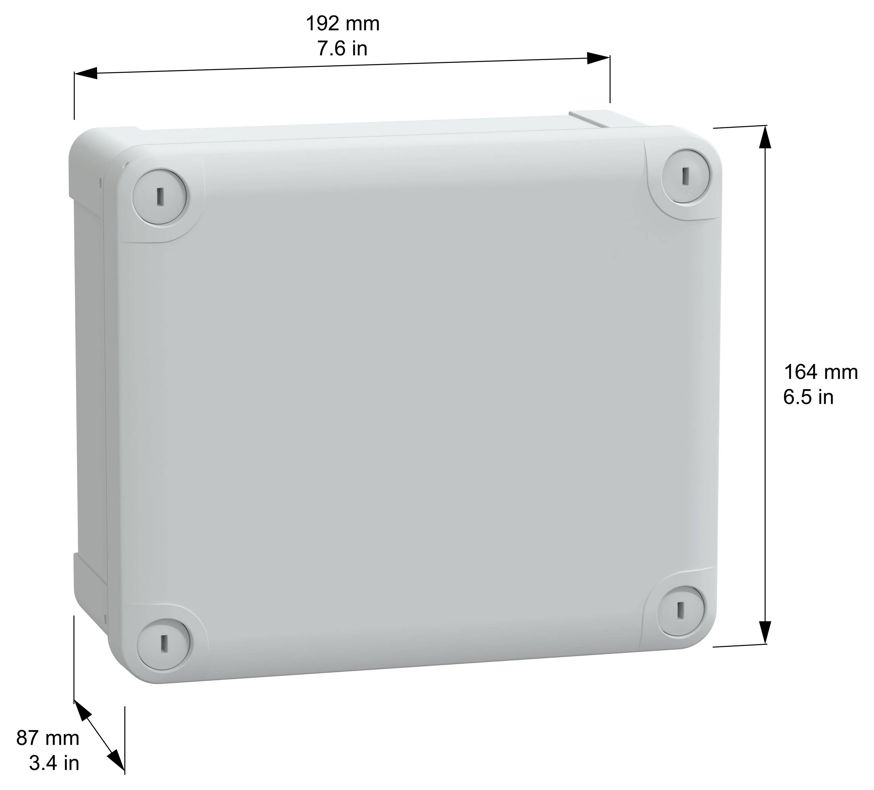 Schneider Electric PanelSeT TBS NSYTBS19168 Wand-Gehäuse 164 x 192 x 87 ABS Lichtgrau (RAL 7035) 1St.
