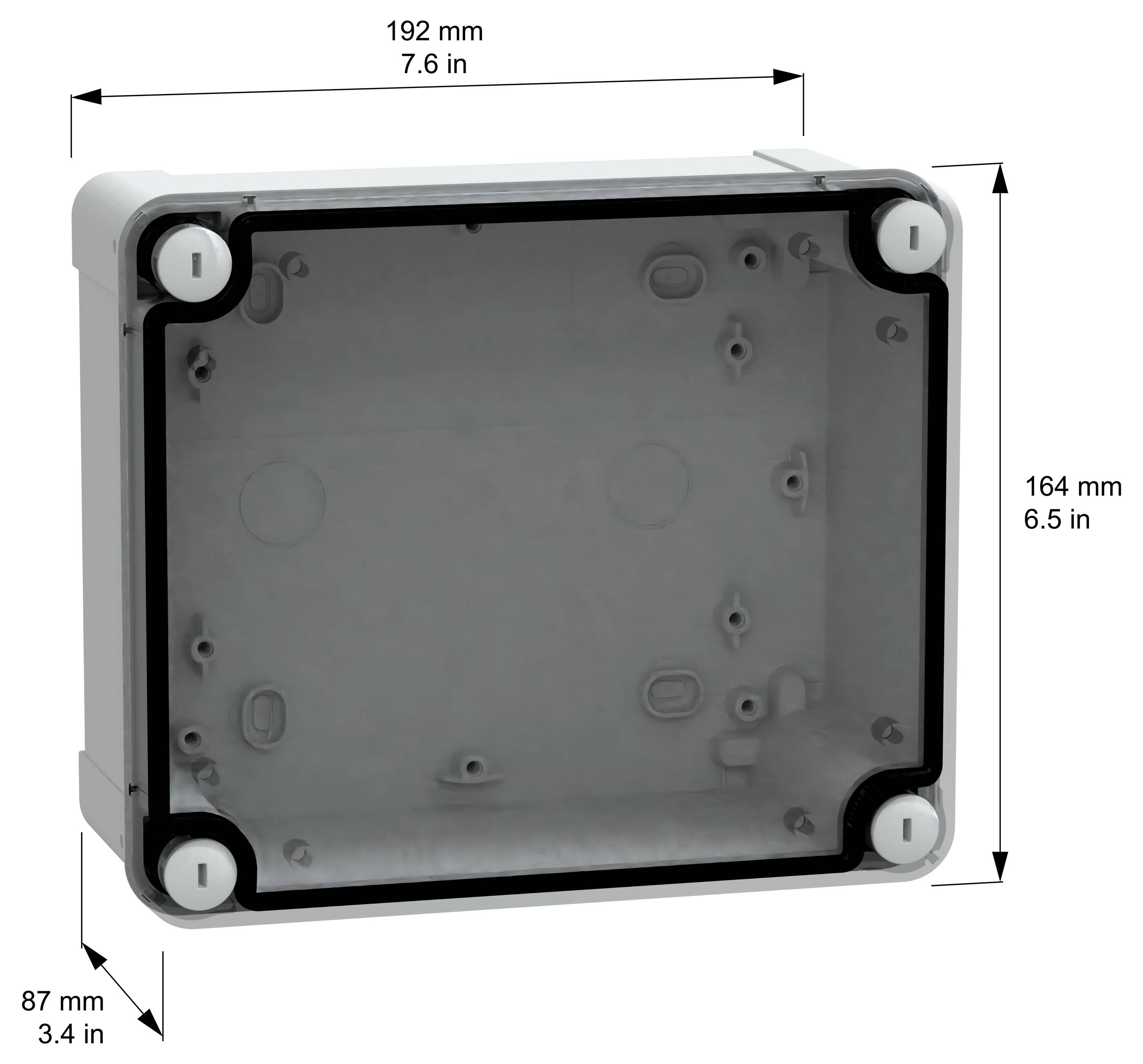 Schneider Electric PanelSeT TBS NSYTBS19168T Wand-Gehäuse 164 x 192 x 87 ABS Lichtgrau (RAL 7035) 1St.