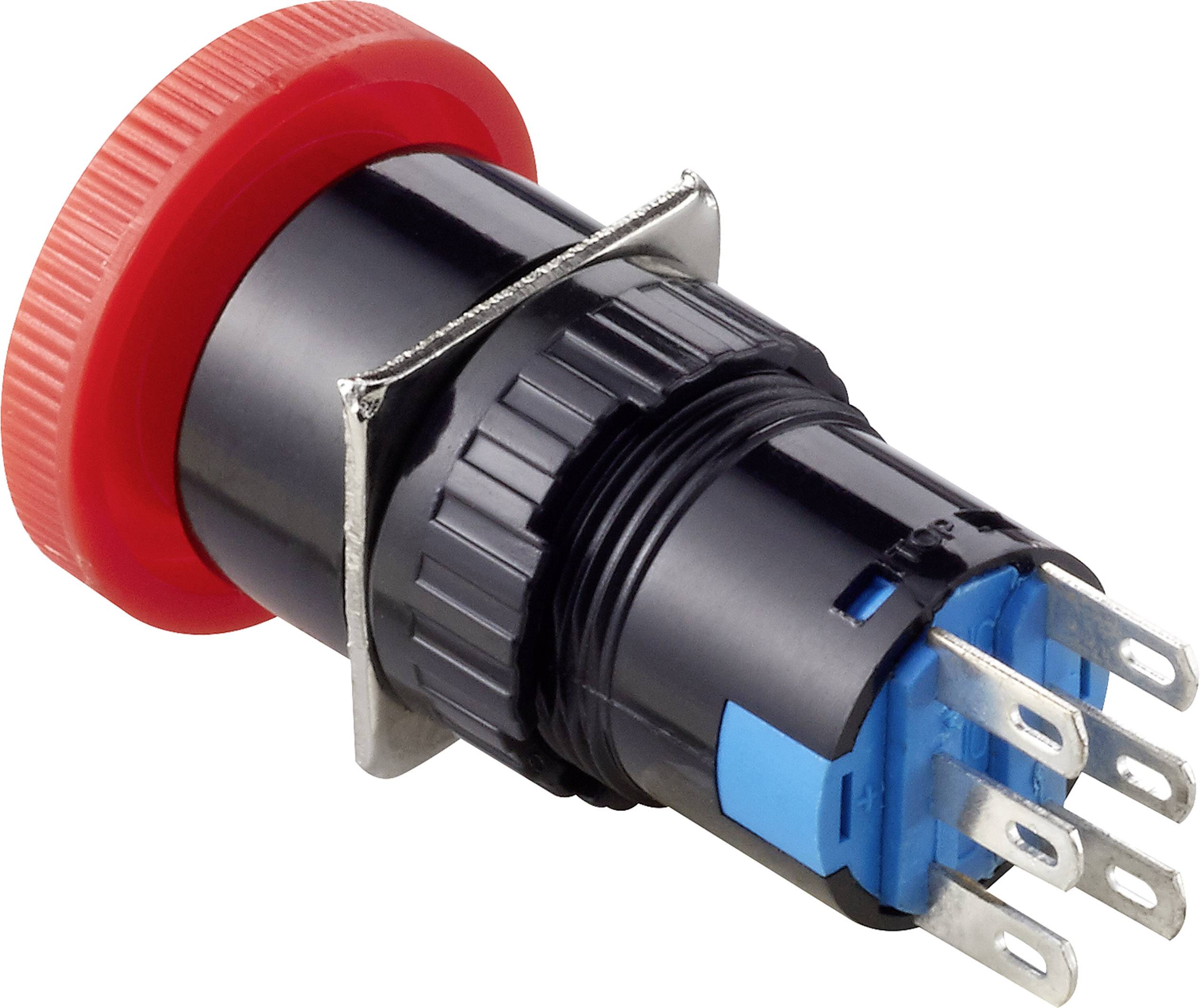 TRU COMPONENTS TC-LAS1-AY-22TS Not-Aus-Schalter 250 V/AC 3A 2 Öffner, 2 Schließer IP40 1St.