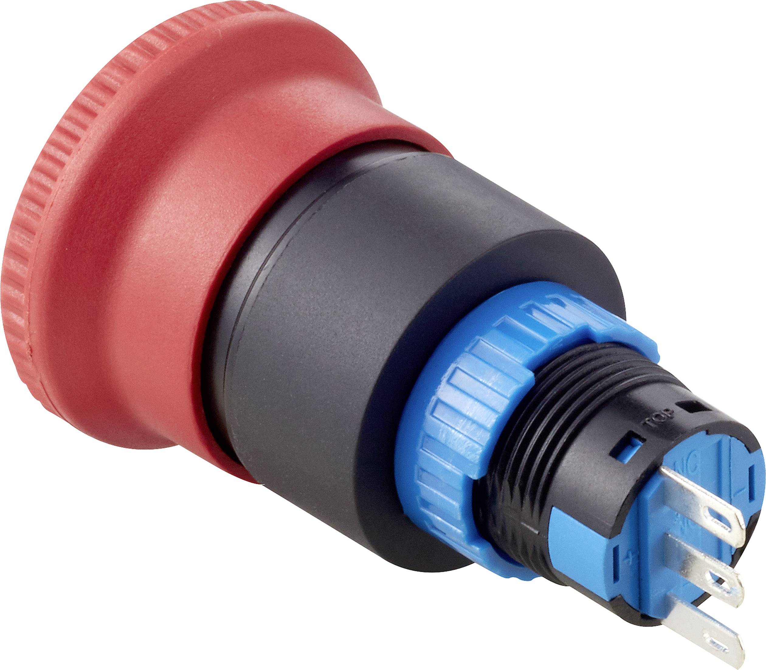 TRU COMPONENTS TC-LAS1-APY-11TS Not-Aus-Schalter 250 V/AC 3A 1 Öffner, 1 Schließer IP40 1St.