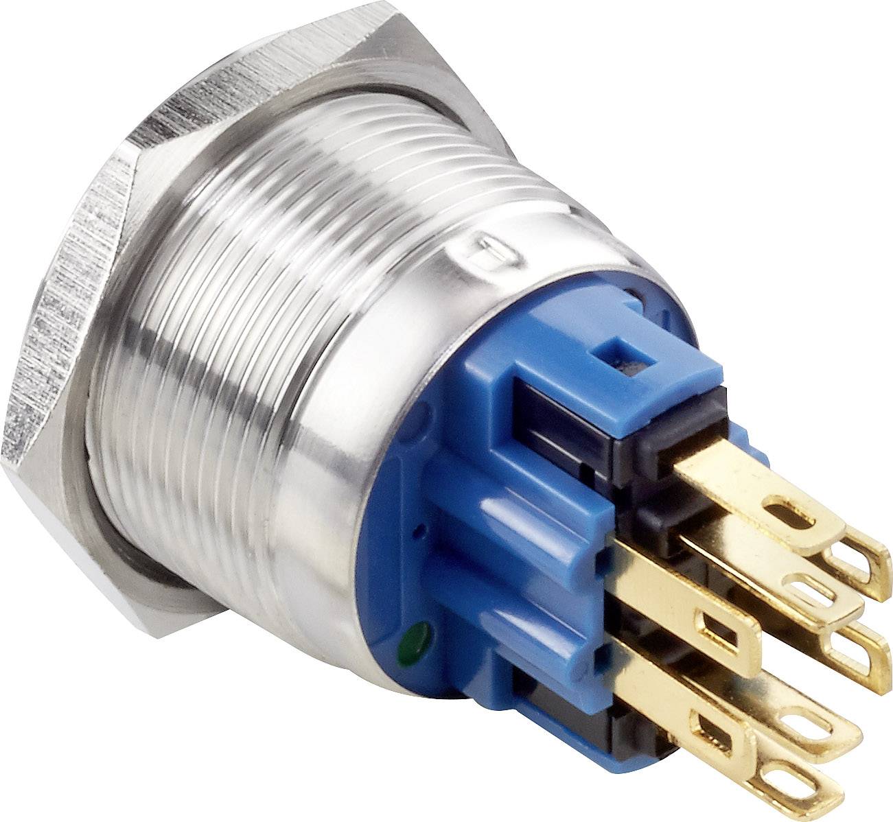 TRU COMPONENTS TC-7494640 Vandalismusgeschützter Druckschalter 250 V/AC 3A 1 x Aus/(Ein) tastend Rot, Grün, Blau, RGB IP65 1St.