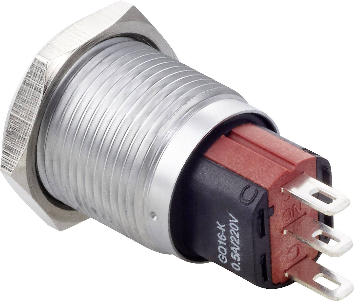 TRU COMPONENTS TC-7494704 TC-GQ16-KF-11/J/C Vandalismusgeschützter Drucktaster 48 V/DC 2A 1 x Aus/(Ein) tastend IP65 1St.