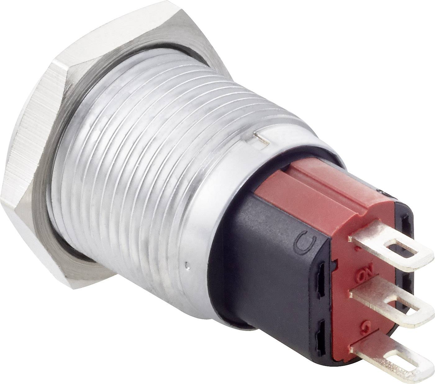 TRU COMPONENTS TC-7494908 TC-GQ16-KH-11Z/J/C Vandalismusgeschützter Drucktaster 48 V/DC 2A 1 x Aus/Ein rastend IP65 1St.