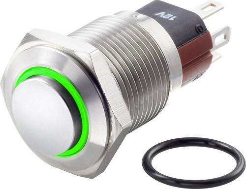 TRU COMPONENTS TC-7495036 TC-GQ16-KH-11E/J/G/12V/S Vandalismusgeschützter Drucktaster 48 V/DC 2 A 1