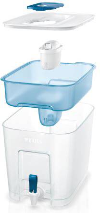 Brita Flow 1027666 Wasserfilter 8.2 l Weiß (klar), Hellblau (Ice-Colour)