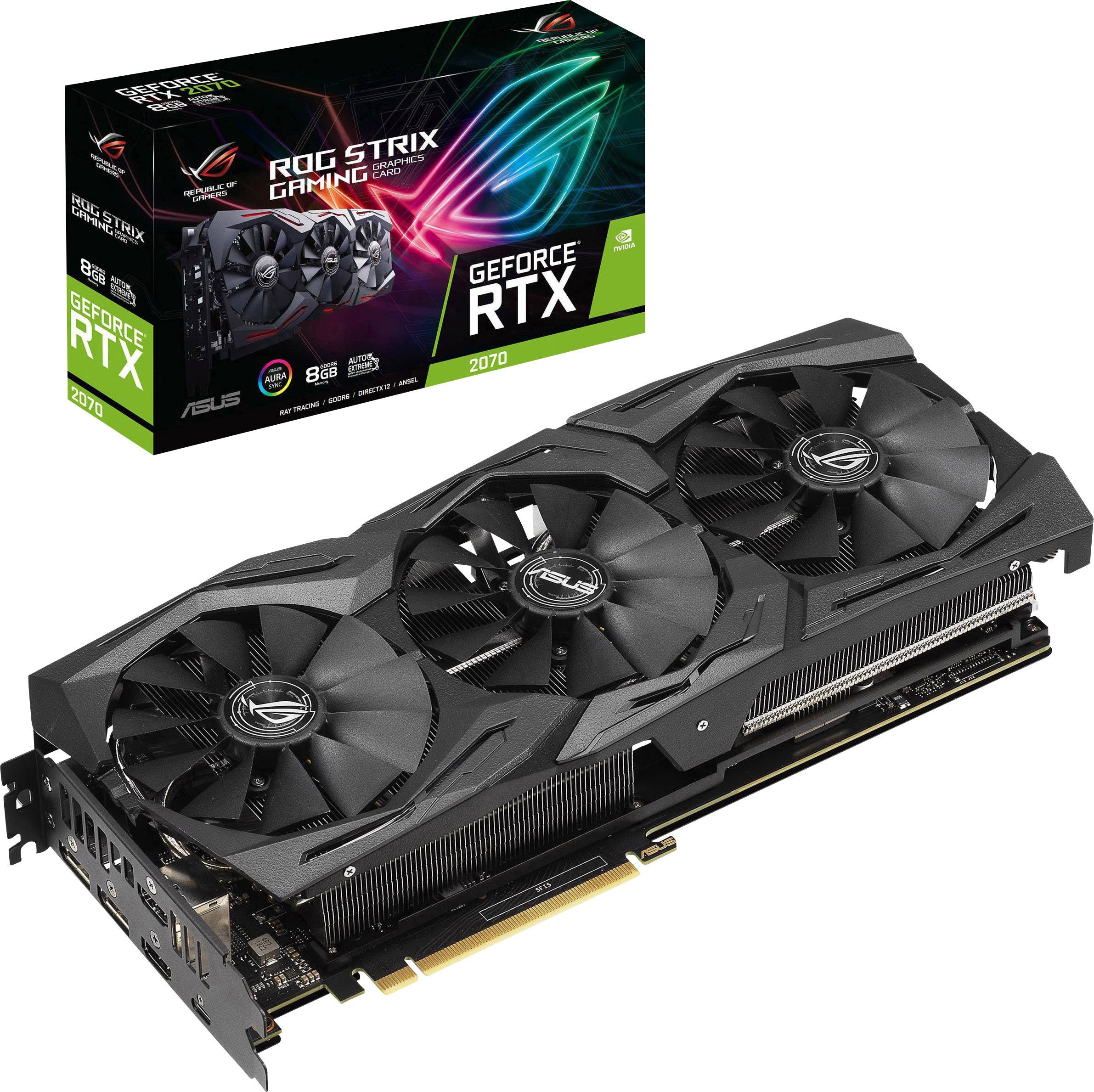 Asus Grafikkarte Nvidia GeForce RTX 2070 Gaming 8 GB GDDR6-RAM PCIe x16  HDMI®, DisplayPort, USB-C™