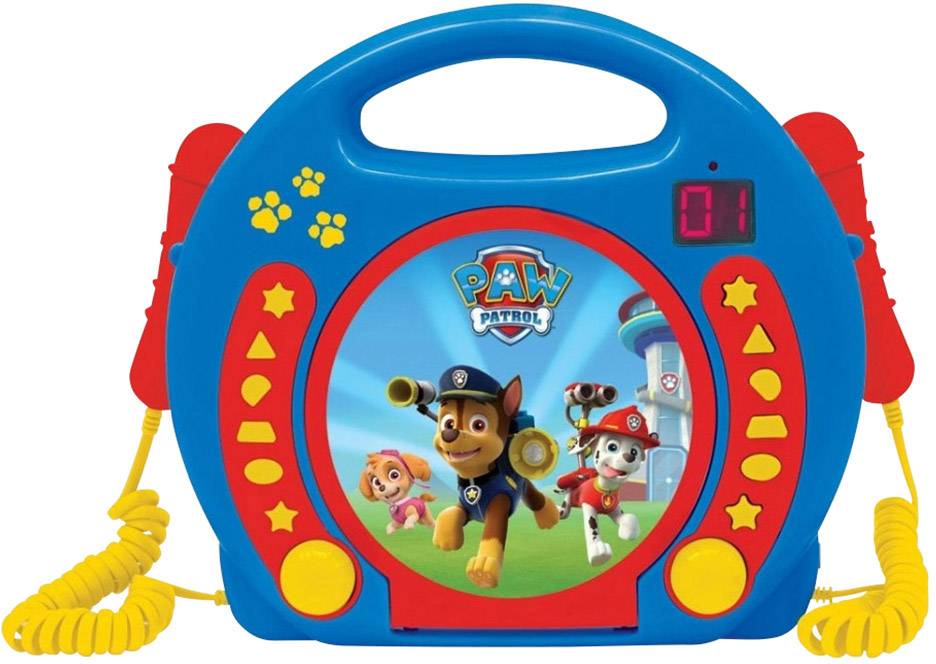 Lexibook RCDK100PA CD-Player Paw Patrol Kinder CD-Player CD Inkl. Karaoke-Funktion