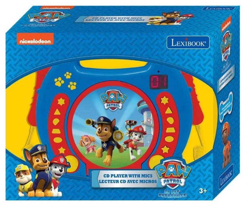 Lexibook RCDK100PA CD-Player Paw Patrol Kinder CD-Player CD Inkl. Karaoke-Funktion