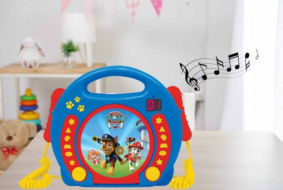 Lexibook RCDK100PA CD-Player Paw Patrol Kinder CD-Player CD Inkl. Karaoke-Funktion