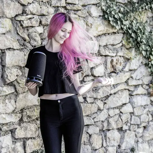 Hama Soundcup-Z Bluetooth® Lautsprecher Freisprechfunktion Schwarz, Silber Hama Soundcup-Z Bluetooth® Lautsprecher Freisprechfunktion Schwarz, Silber