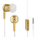 Thomson EAR3005GD In Ear Kopfhörer In Ear Headset, Lautstärkeregelung Gold