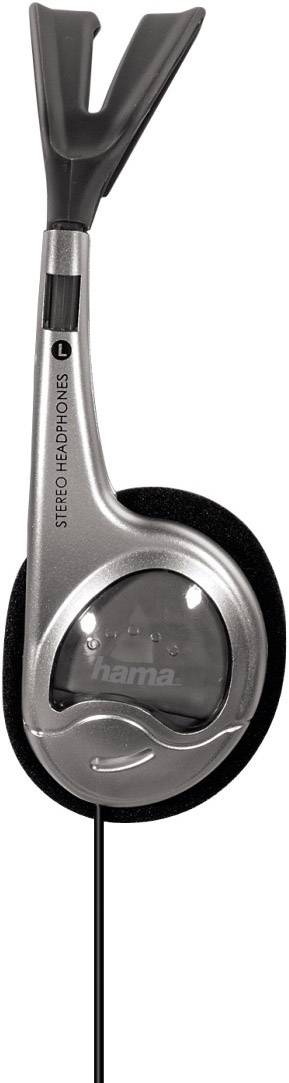 Schwarzer und silberner Kopfhörer mit Kabel, geeignet für Audioanwendungen.