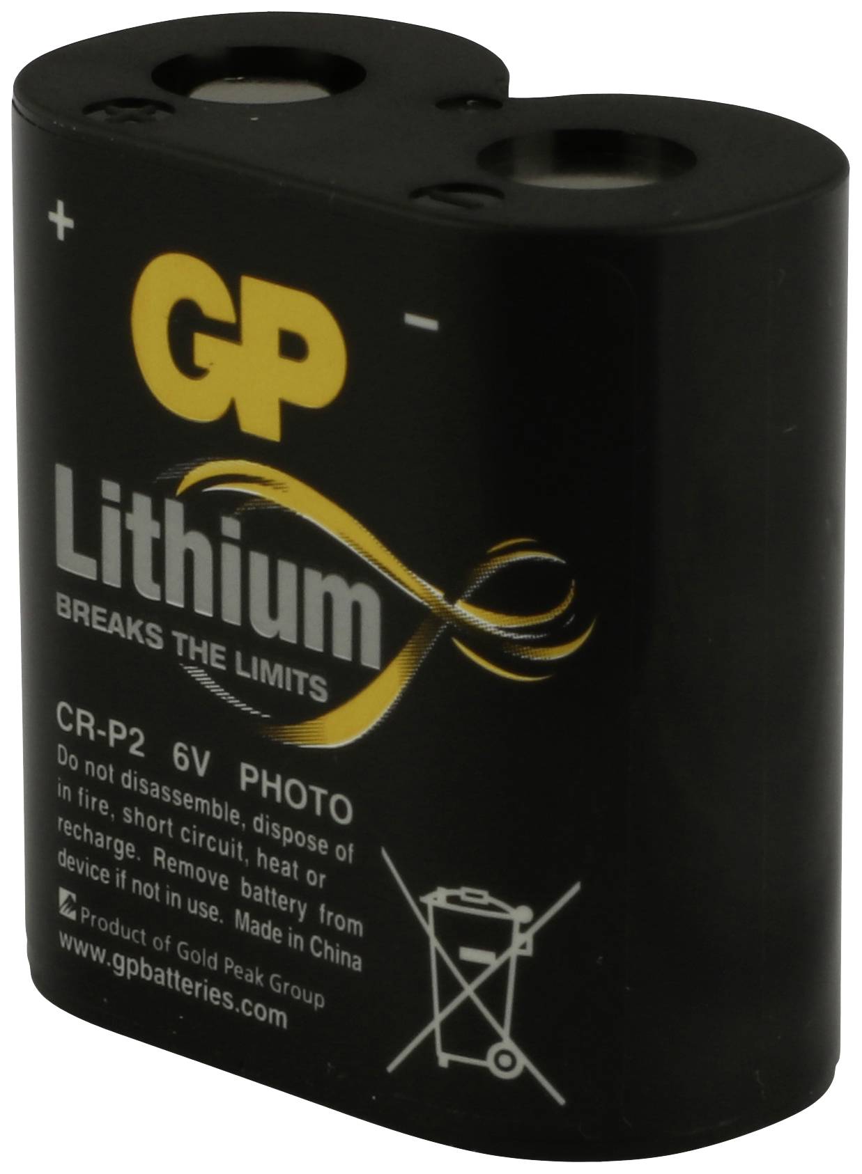 GP GPCRP2STD093C1 Fotobatterie CR-P 2 Lithium 6V 1St.