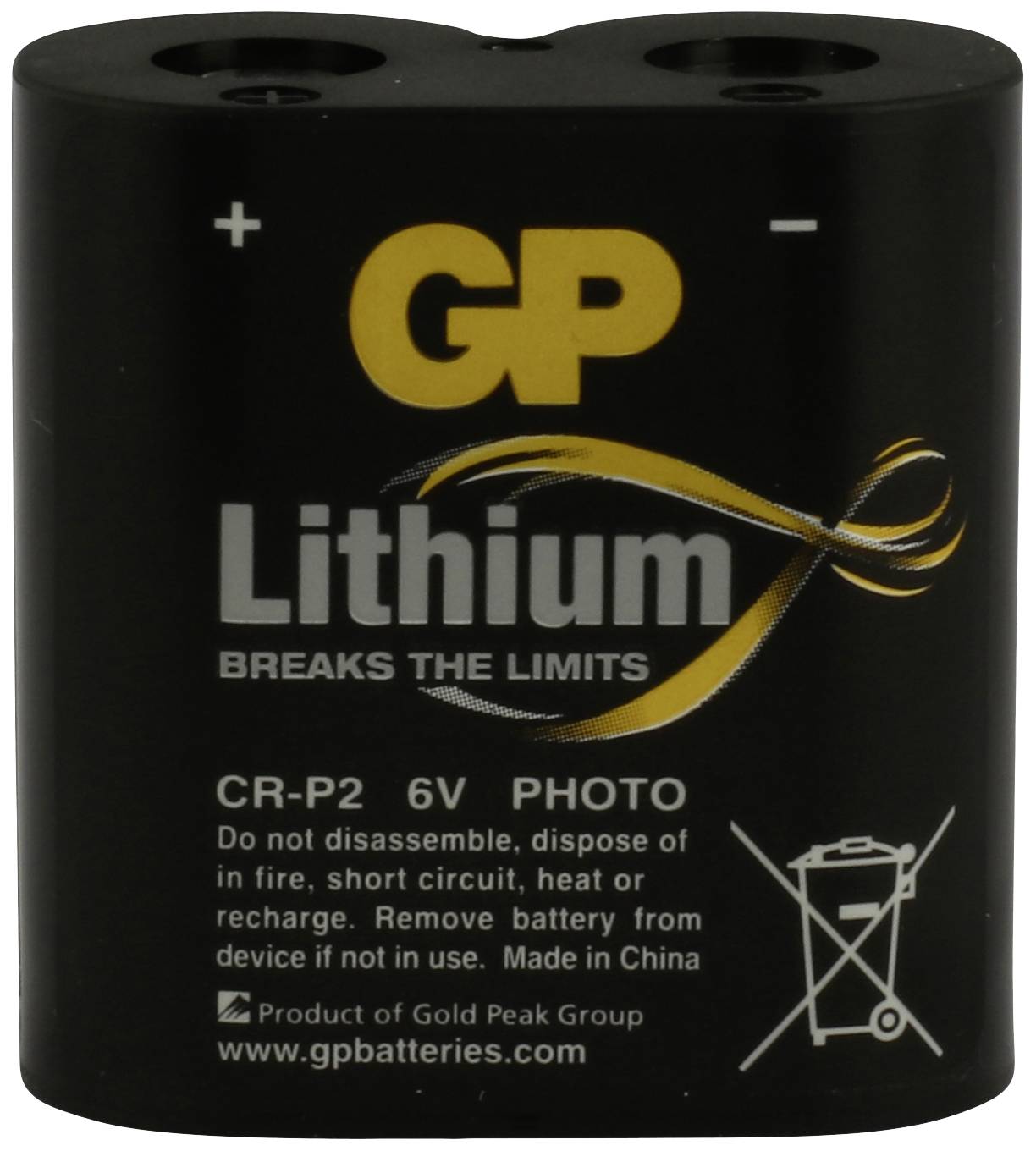 GP GPCRP2STD093C1 Fotobatterie CR-P 2 Lithium 6V 1St.