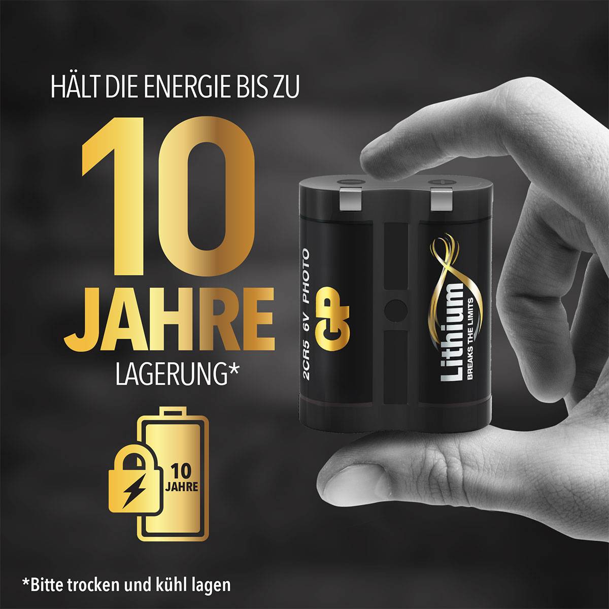 GP GP2CR5STD109C1 Fotobatterie 2CR5 Lithium 6V 1St.