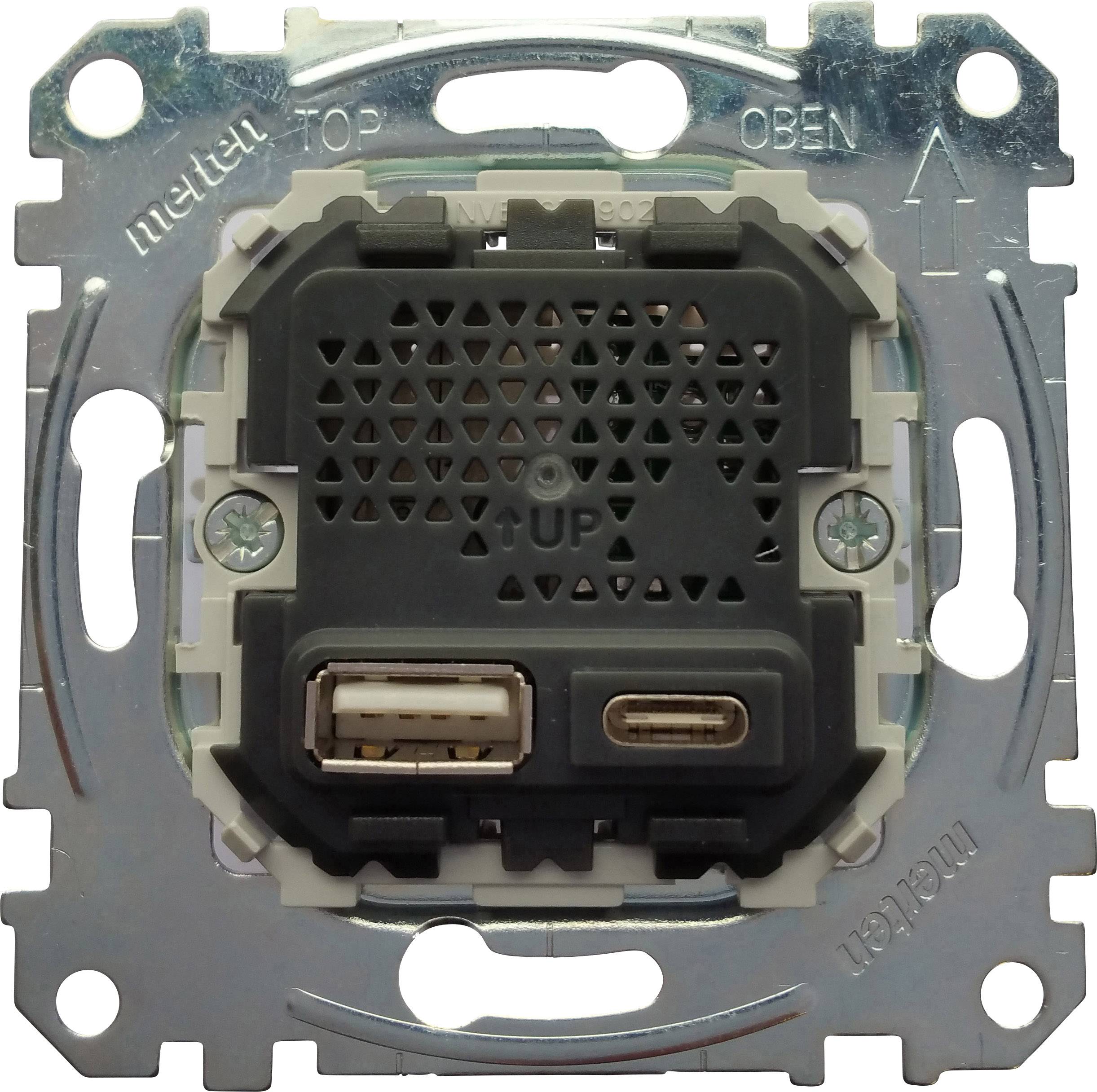 Merten USB-Steckdose System M Silber MEG4366-0110 1St.