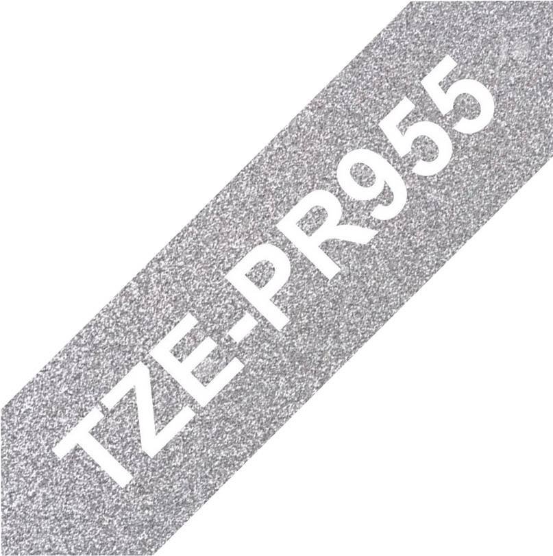 Silbernes Band mit der Aufschrift 'TZE-PR955'.