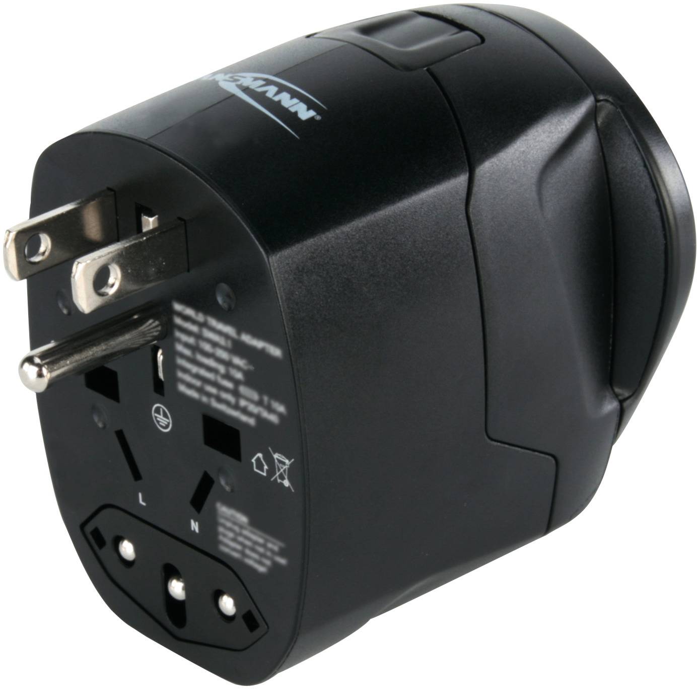 Ansmann 1809-0000 Reiseadapter All in One 3