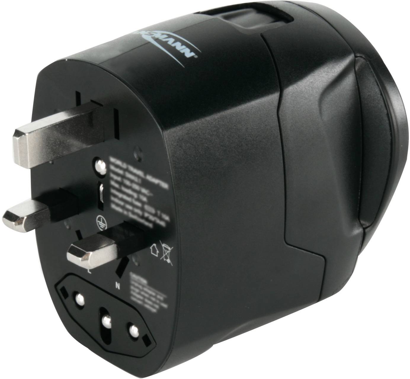 Ansmann 1809-0000 Reiseadapter All in One 3