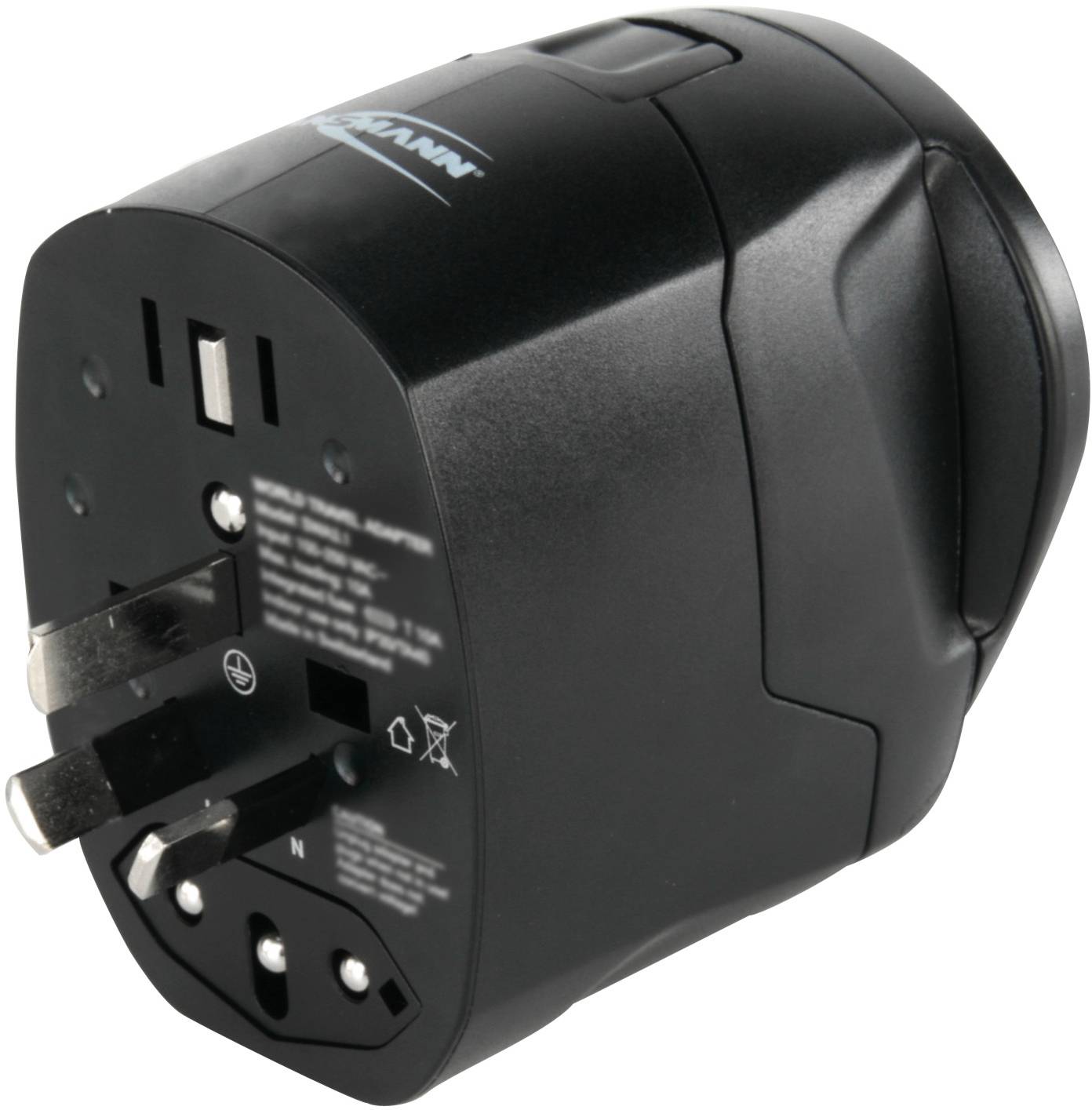 Ansmann 1809-0000 Reiseadapter All in One 3