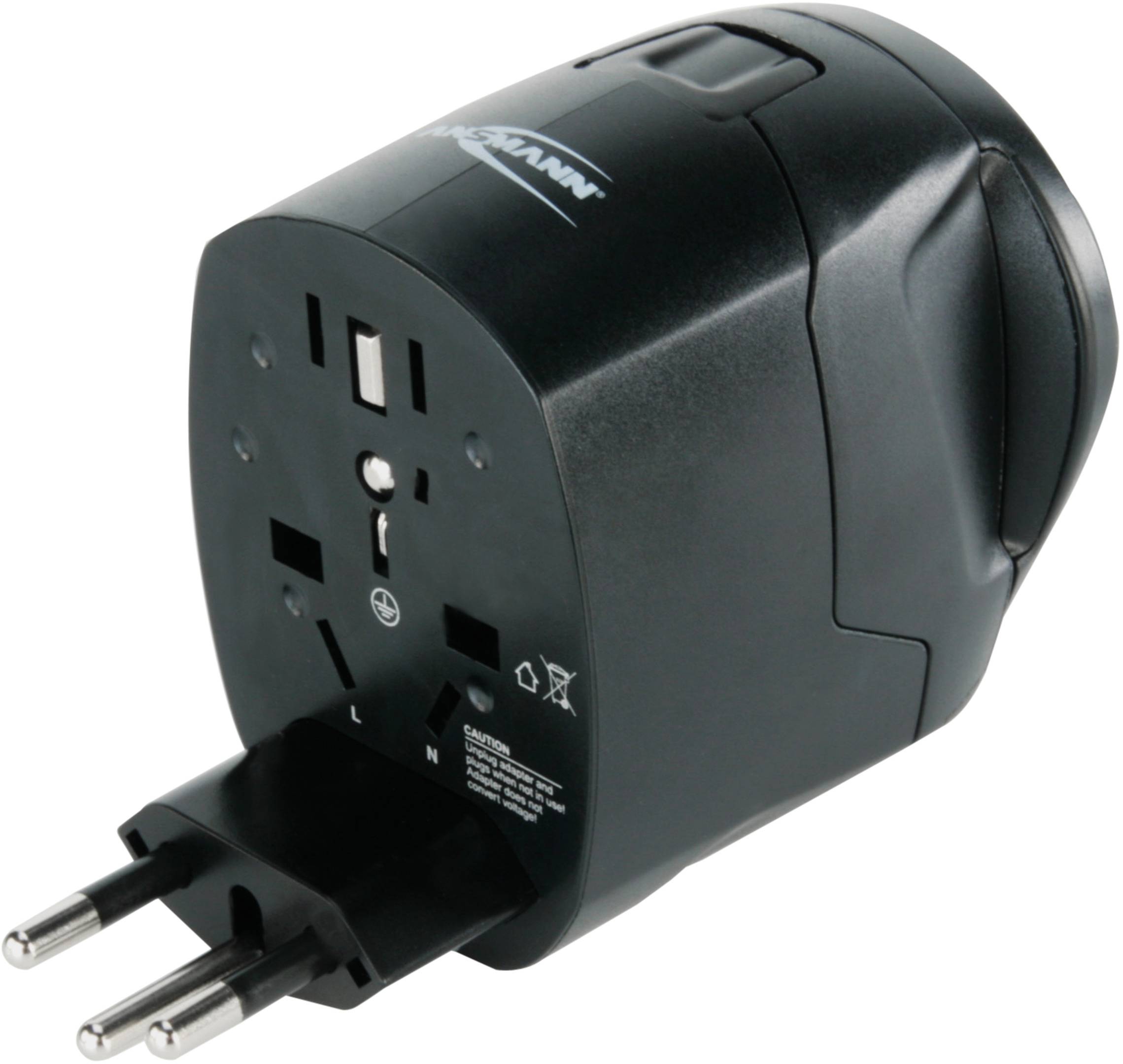 Ansmann 1809-0000 Reiseadapter All in One 3