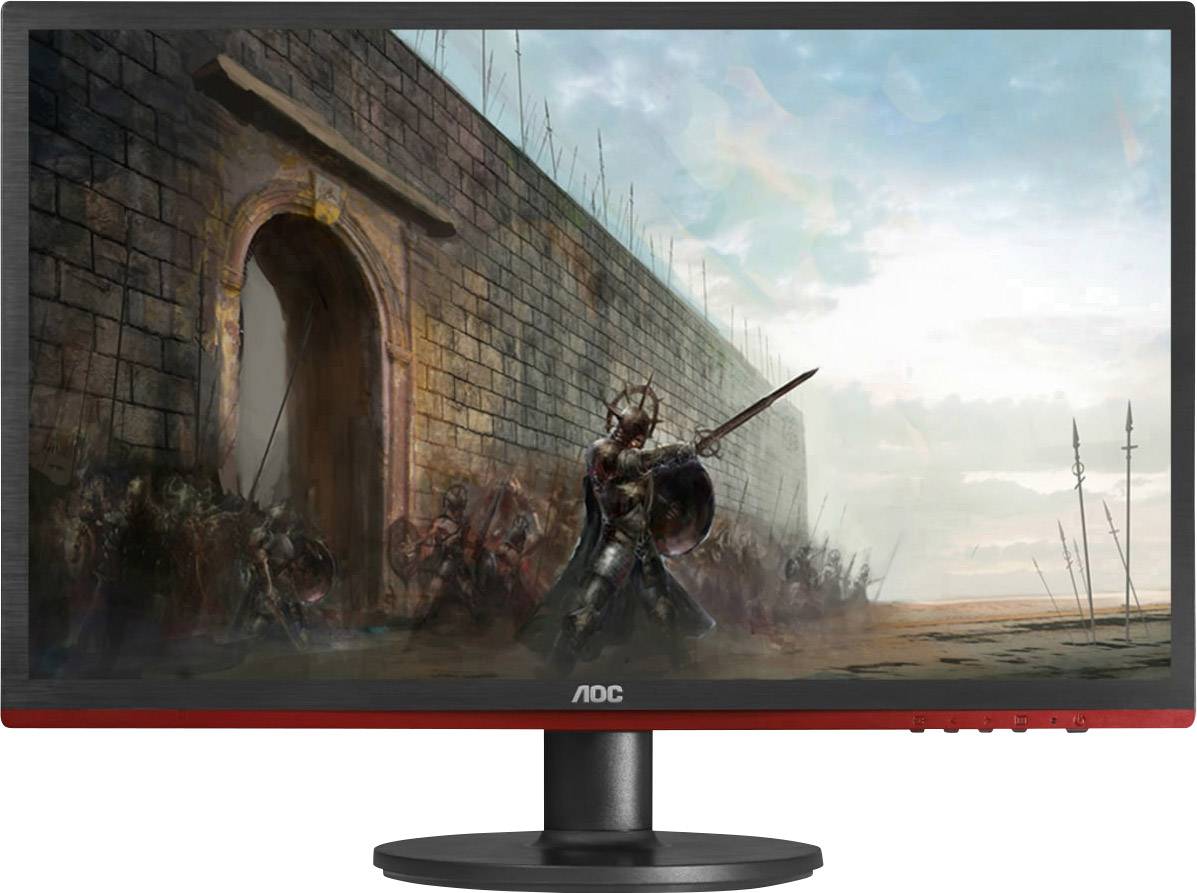 AOC G2460VQ6 LCD-Monitor 61 cm (24 Zoll) EEK F (A - G) 1920 x 1080 Pixel Full HD 1 ms DisplayPort, HDMI®, VGA, Kopfhörer (3.5 mm Klinke) TN LCD