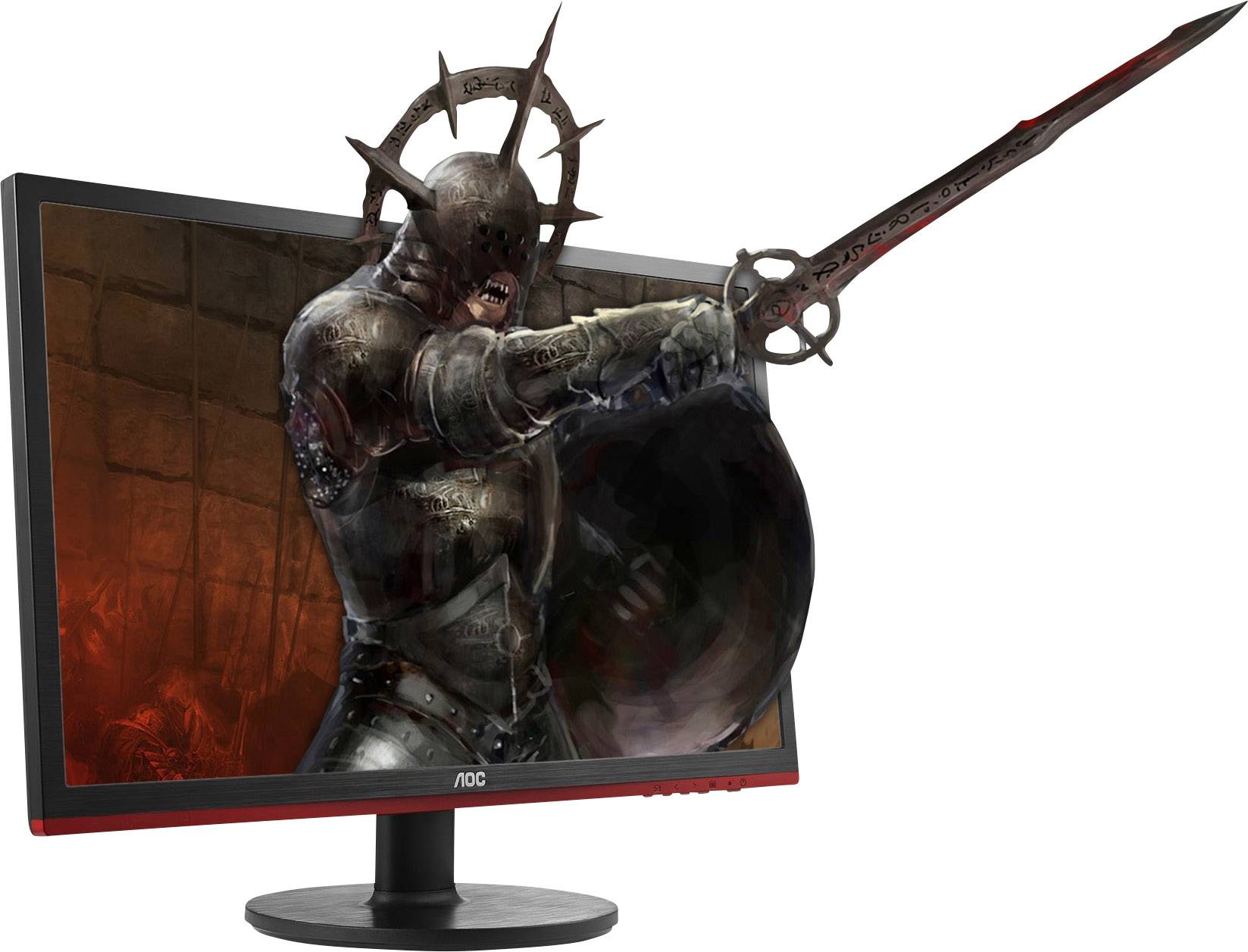 AOC G2460VQ6 LCD-Monitor 61 cm (24 Zoll) EEK F (A - G) 1920 x 1080 Pixel Full HD 1 ms DisplayPort, HDMI®, VGA, Kopfhörer (3.5 mm Klinke) TN LCD