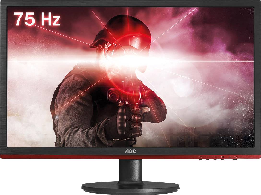 AOC G2460VQ6 LCD-Monitor 61 cm (24 Zoll) EEK F (A - G) 1920 x 1080 Pixel Full HD 1 ms DisplayPort, HDMI®, VGA, Kopfhörer (3.5 mm Klinke) TN LCD