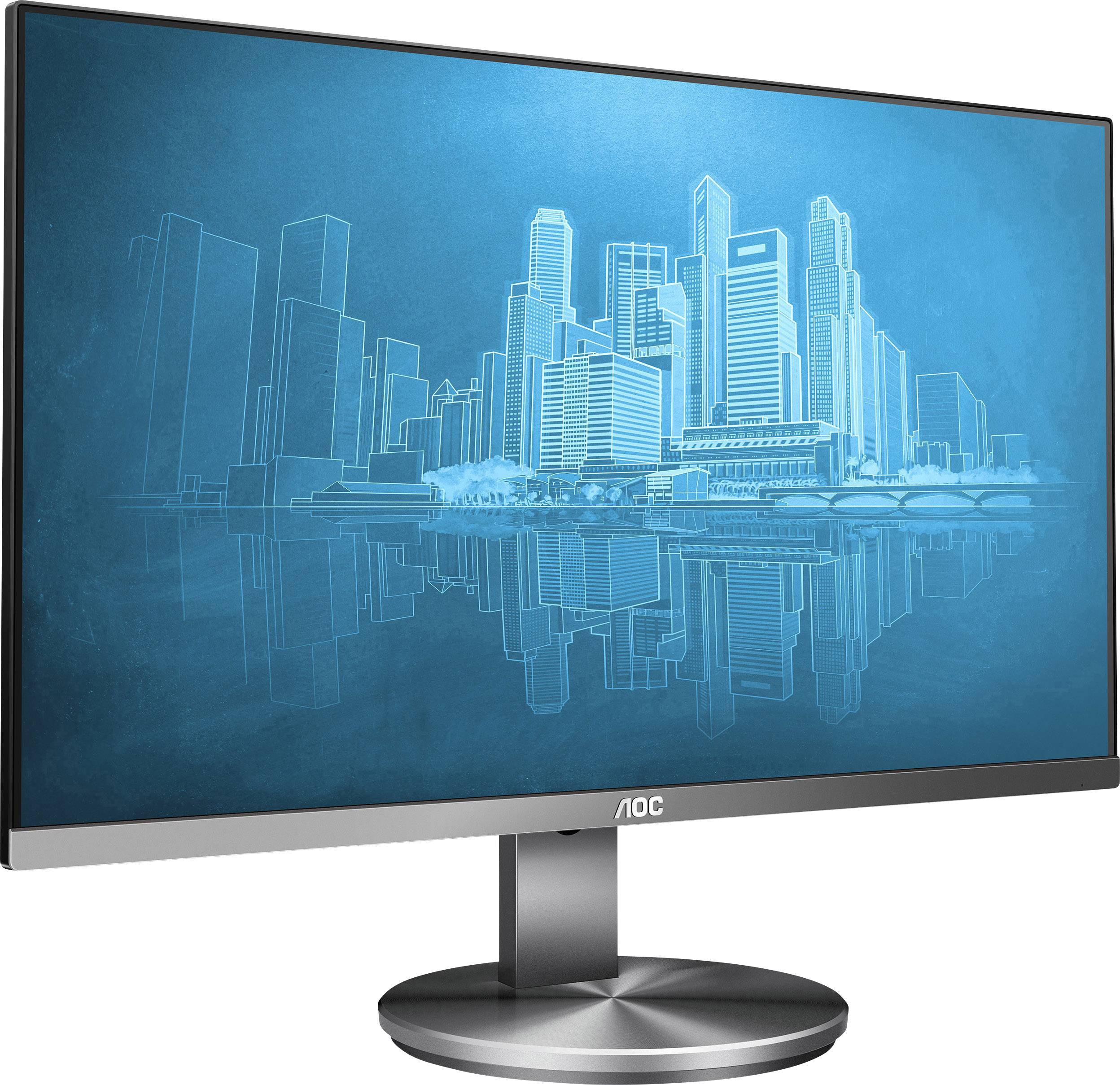 AOC I2490VXQ/BT LCD-Monitor EEK E (A - G) 60.5 cm (23.8 Zoll) 1920 x 1080 Pixel 16:9 4 ms DisplayPort, HDMI®, VGA, Kopfhörer (3.5 mm Klinke) IPS LC