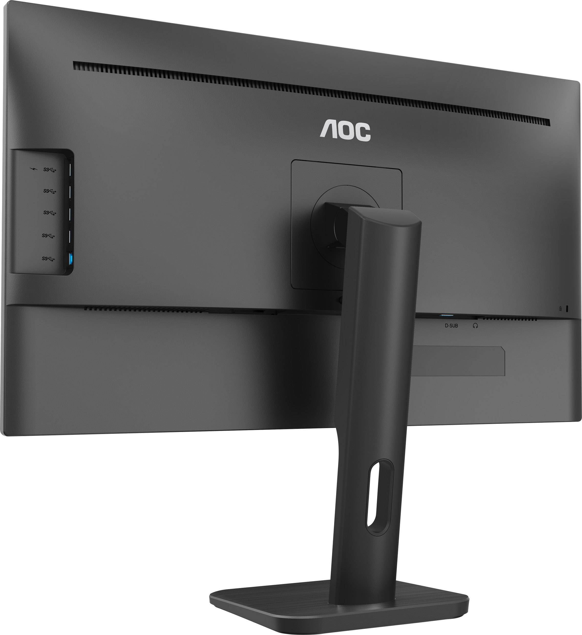 AOC 24P1 LCD-Monitor EEK E (A - G) 60.5 cm (23.8 Zoll) 1920 x 1080 Pixel 16:9 5 ms DisplayPort, DVI, HDMI®, USB 3.2 Gen 1 (USB 3.0), VGA, Kopfhörer