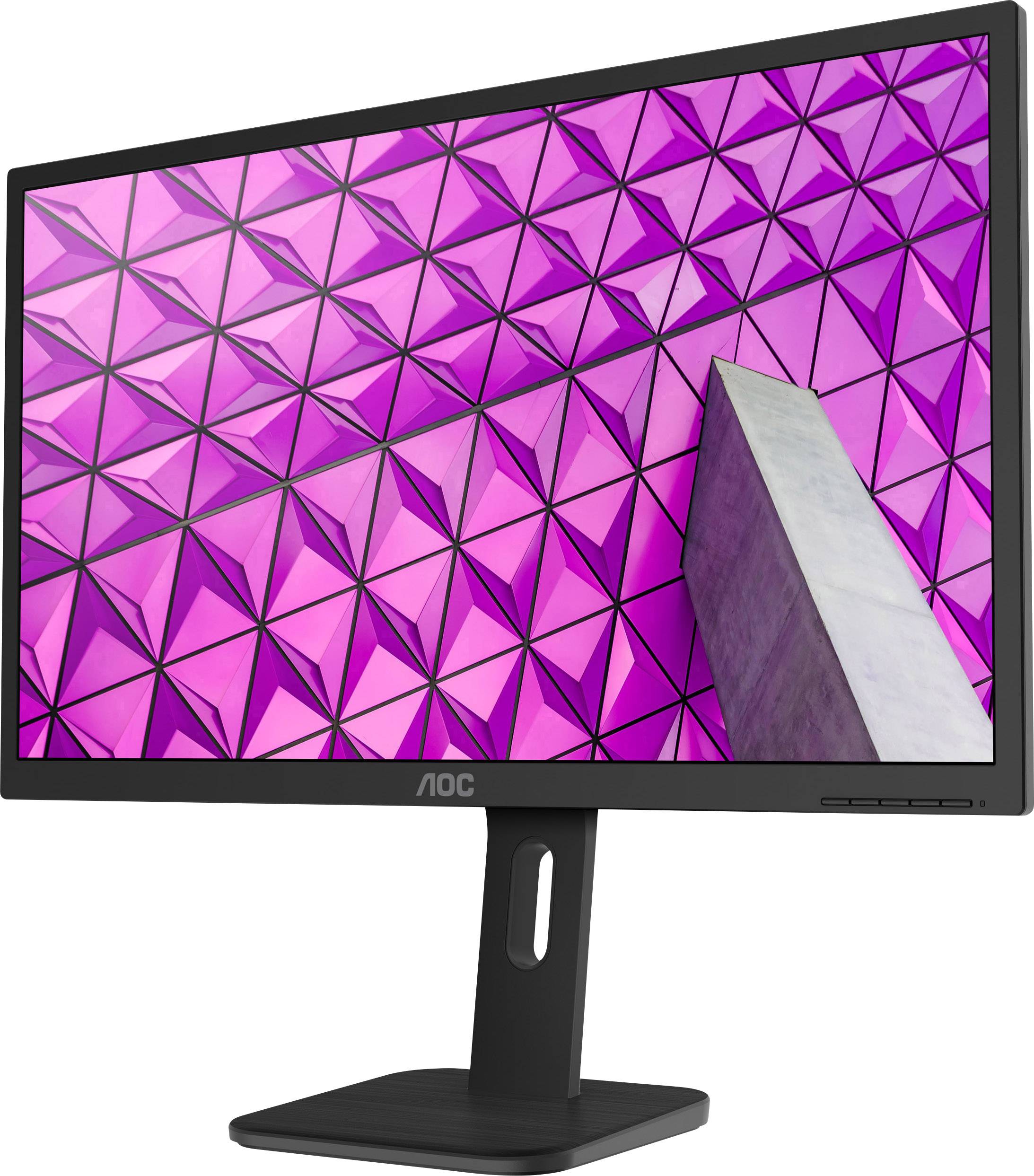 AOC 27P1 LCD-Monitor EEK E (A - G) 68.6 cm (27 Zoll) 1920 x 1080 Pixel 16:9 5 ms DisplayPort, DVI, HDMI®, USB 3.2 Gen 1 (USB 3.0), VGA, Kopfhörer