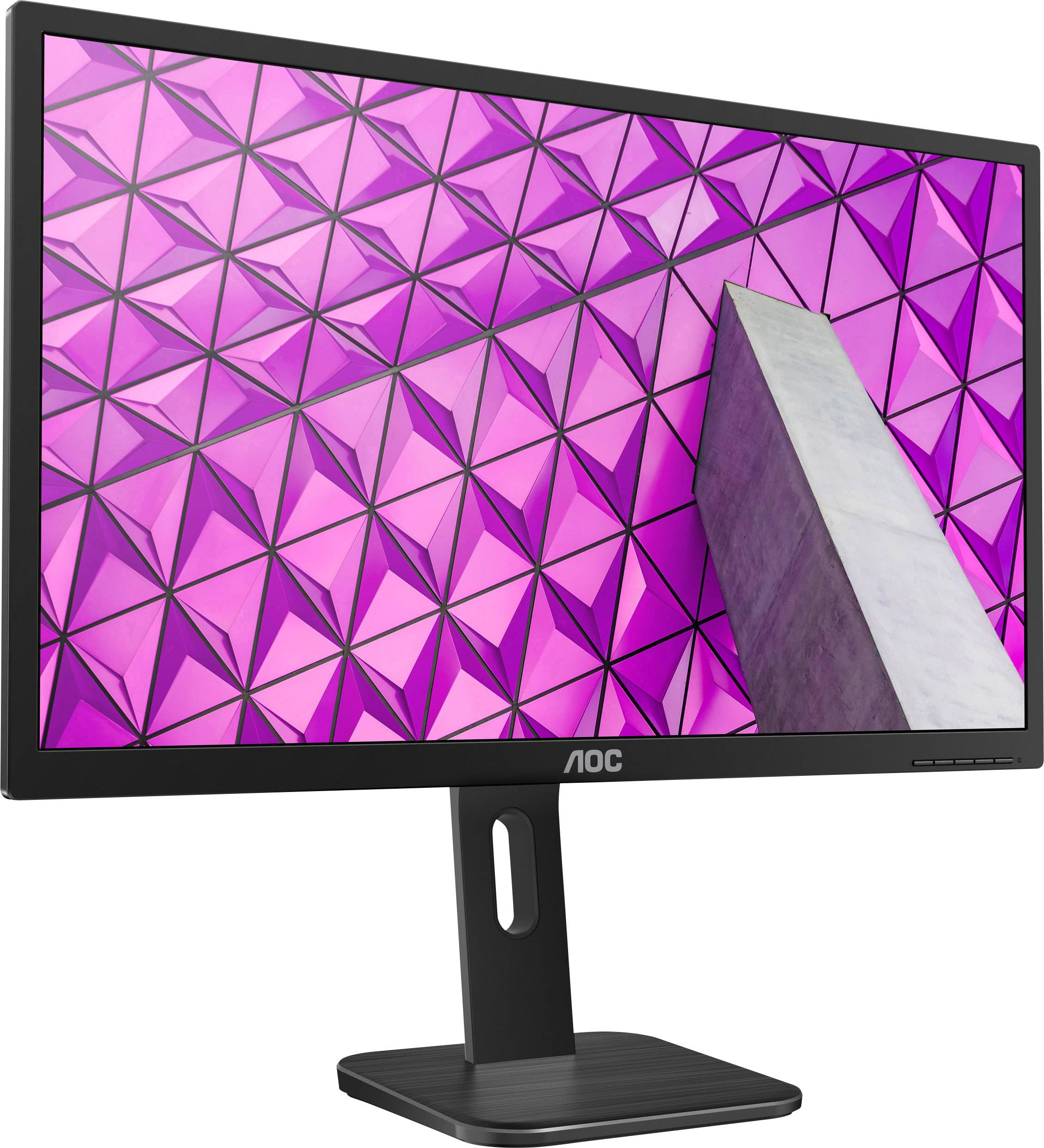 AOC 27P1 LCD-Monitor EEK E (A - G) 68.6 cm (27 Zoll) 1920 x 1080 Pixel 16:9 5 ms DisplayPort, DVI, HDMI®, USB 3.2 Gen 1 (USB 3.0), VGA, Kopfhörer
